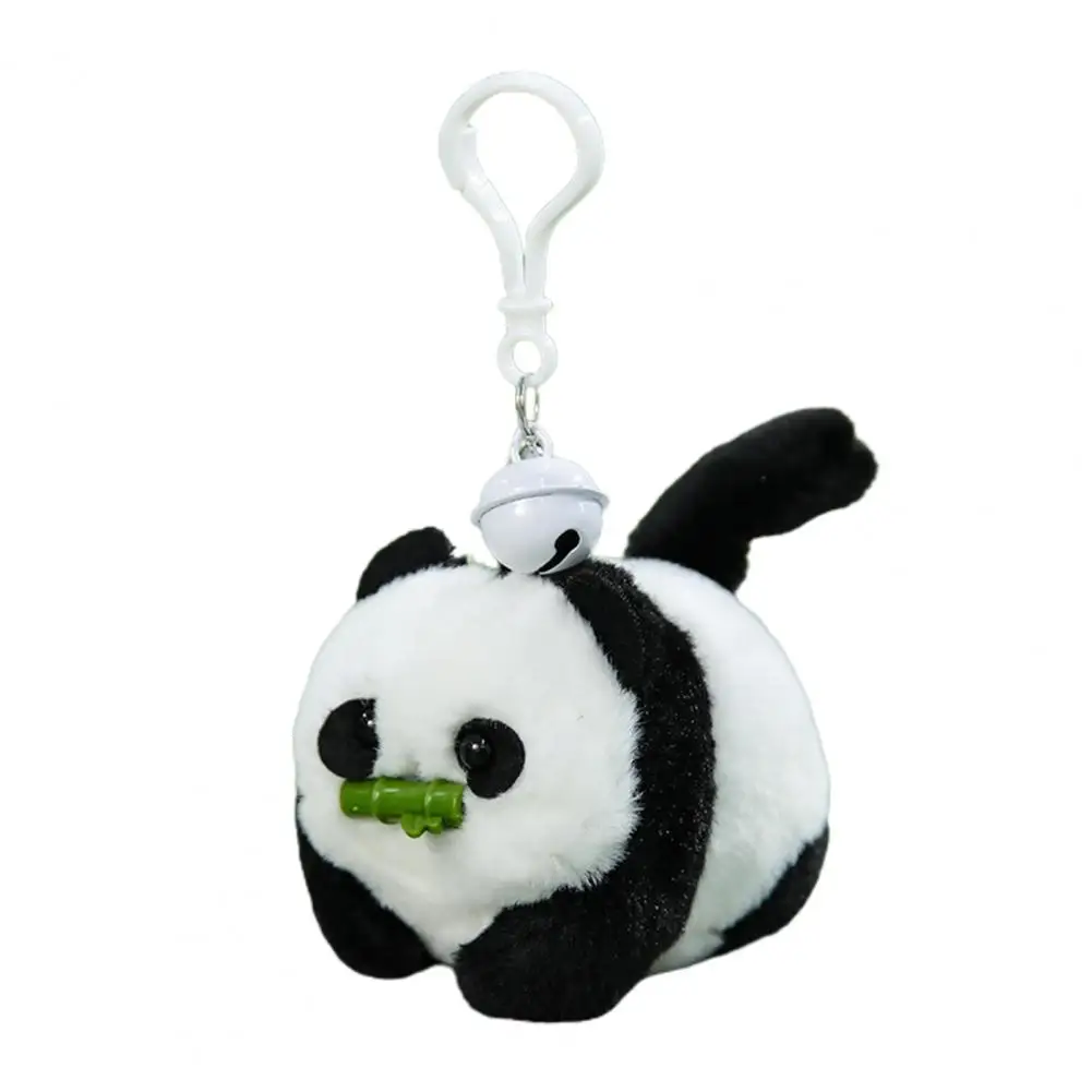 

Заводная плюшевая игрушка панда, милая мягкая игрушка-Зверюшка с подвеской с пряжкой и колокольчиком, вагинальный хвост, панда, заводная игрушка, новинка, игрушка для детского сада