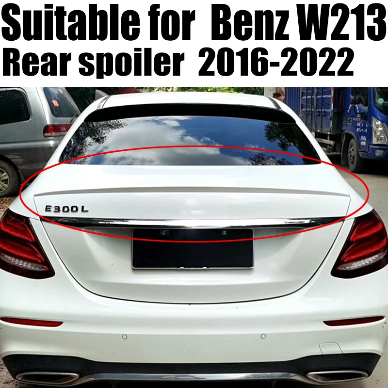 

Rear Trunk Lid Boot Ducktail Spoiler Wings For Mercedes Benz E Class W213 2016-2022 E200 E260 E300 AMG Style Sedan 4 Door Tuning