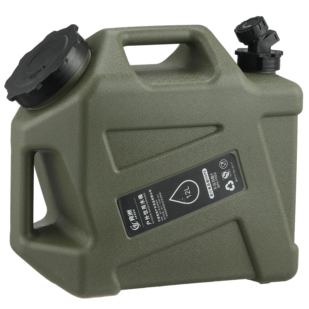 12L Camping Water Container No Leakage Water Container Jug BPA Free Large Capacity Outdoor Hiking Accessories 6