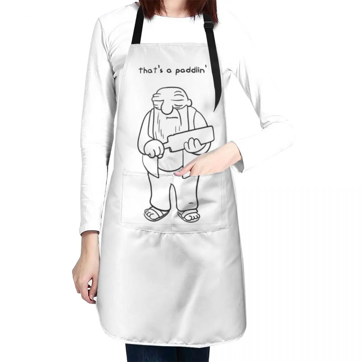 

that's a paddlin' Apron kitchen jacket woman Funny Apron Teacher Apron cooks clothes