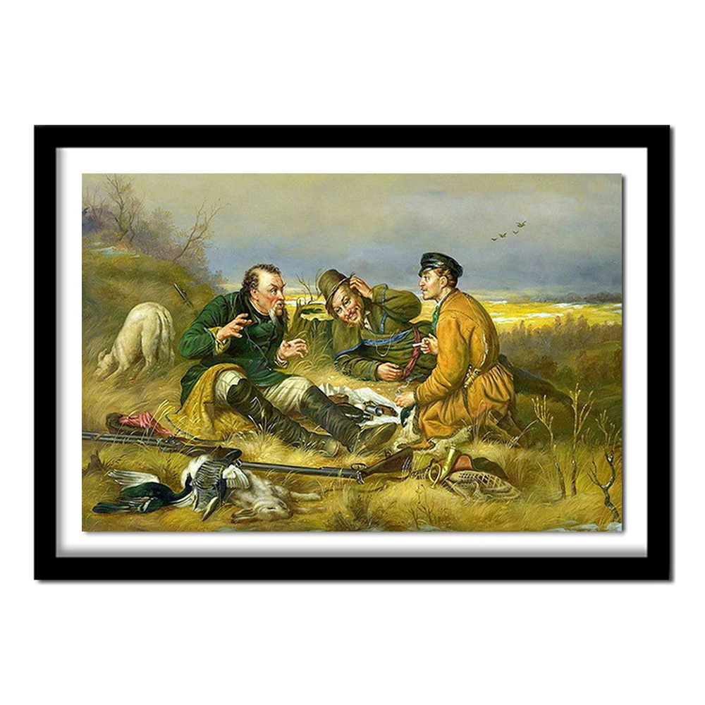 

Hunters Hunting landscape 5D DIY Diamond Painting Cross Stitch Full drill Diamond Diamond embroidery Pictures rhinestones
