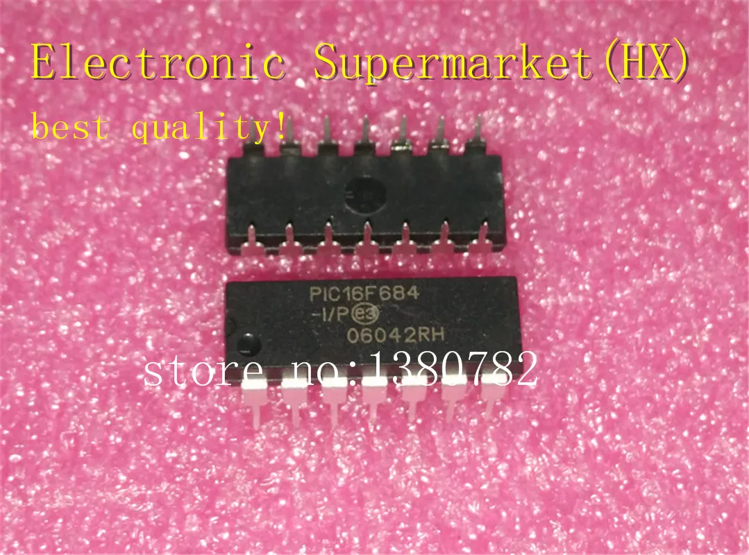 

Free Shipping 100pcs/lots PIC16F684-I/P PIC16F684 DIP-14 New original IC In stock!