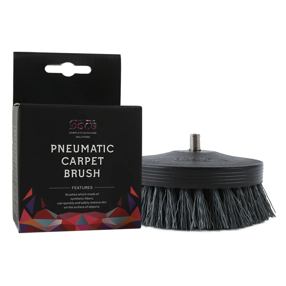 Sgcb Pro 3.5” Carpet Drill Brush With Drill Attachment Detailing