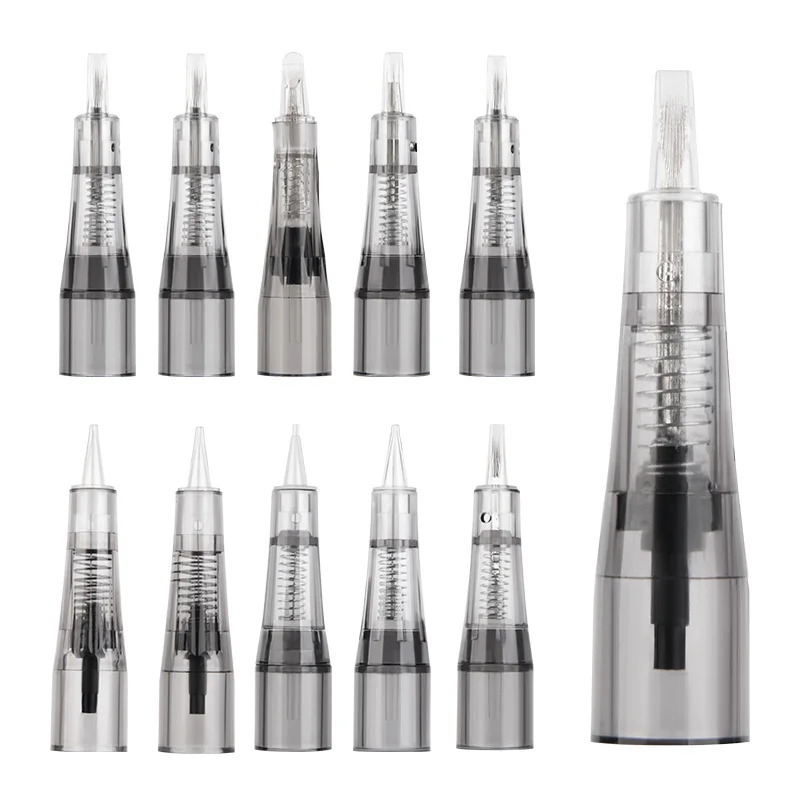 

10PC/30PC/50PC Microblading Cartridge Tattoo Needles Disposable Safety Sterilized For Micropigmentation Eyebrow Tattoo Accessori