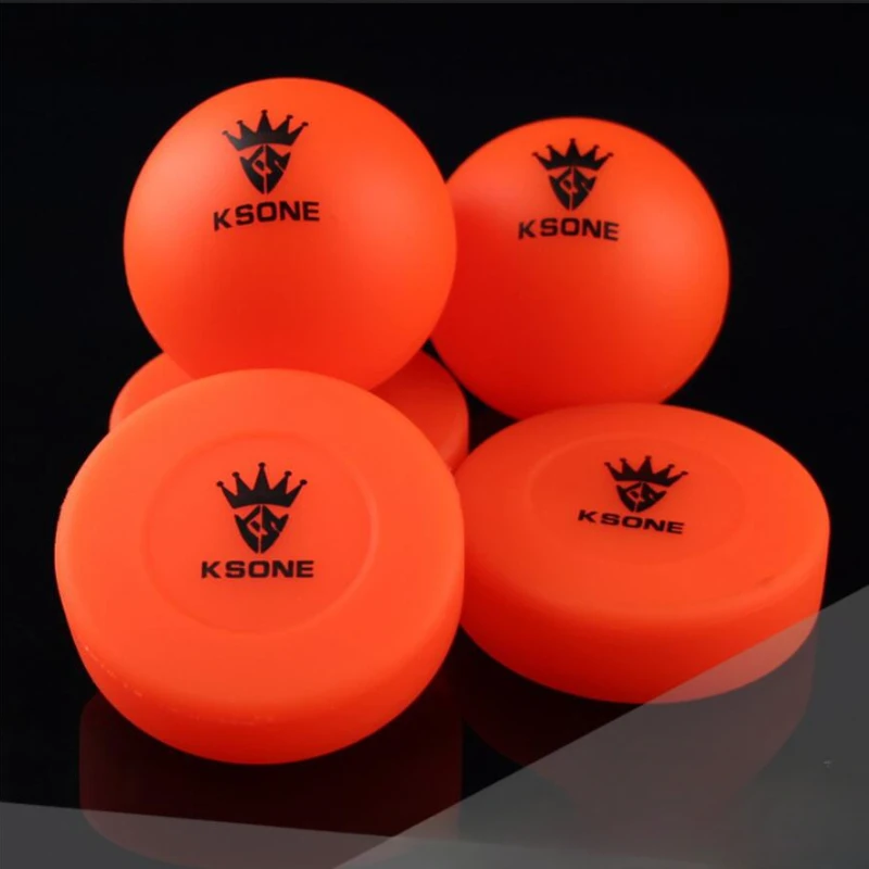 1PCS  65mm Hockey Wear Resistant Rubber Team Street Hockey Game Professional Training Ball Hockey Fans Practice Roller Land Ball 3