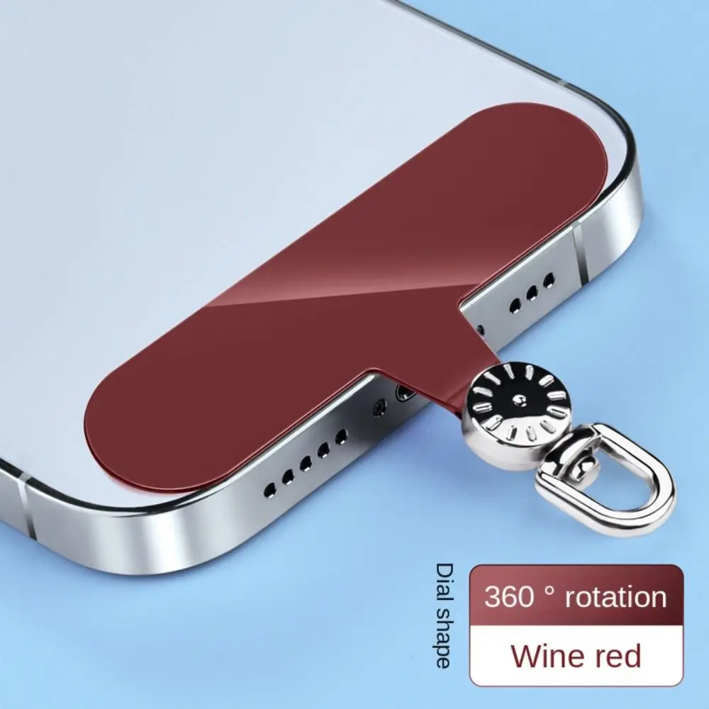 Luxurious 360° Rotatable Detachable Phone Lanyard with Metal Snap Clip