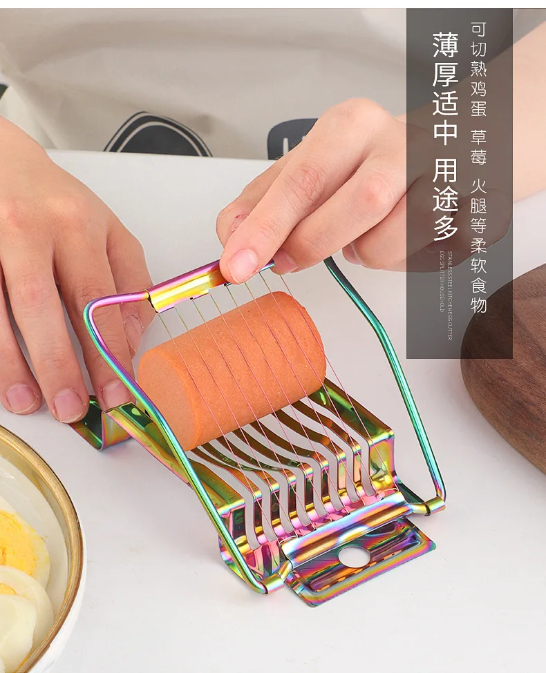 High-quality stainless steel slicer Kitchen baking gadget melon fruit egg flower petal slicer kitchen accessories