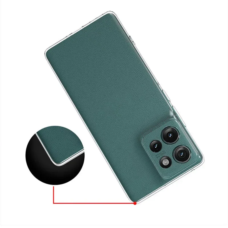 Clear Transparent Soft TPU Protective Phone Case - Edge Series