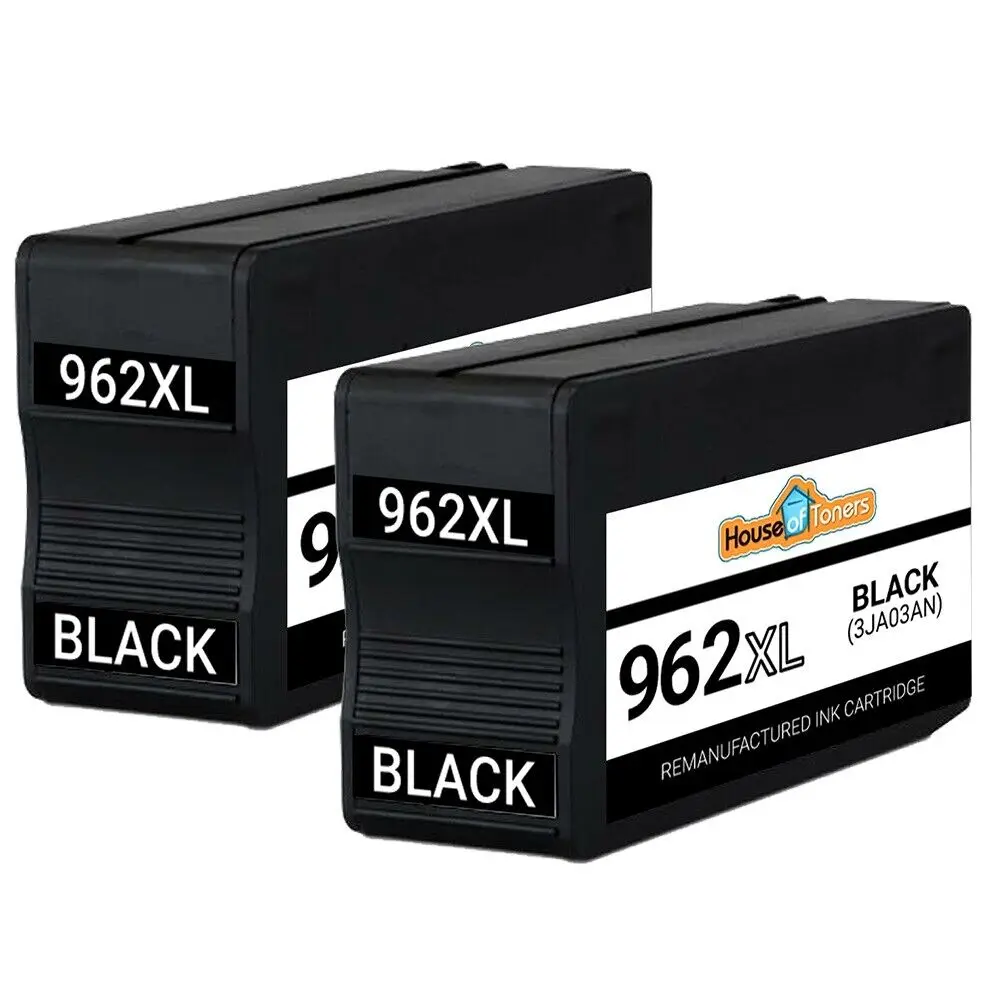 

Remanufactured 2PK HP 962XL Black for HP OfficeJet Pro 9010 9015 9018 9020 9025