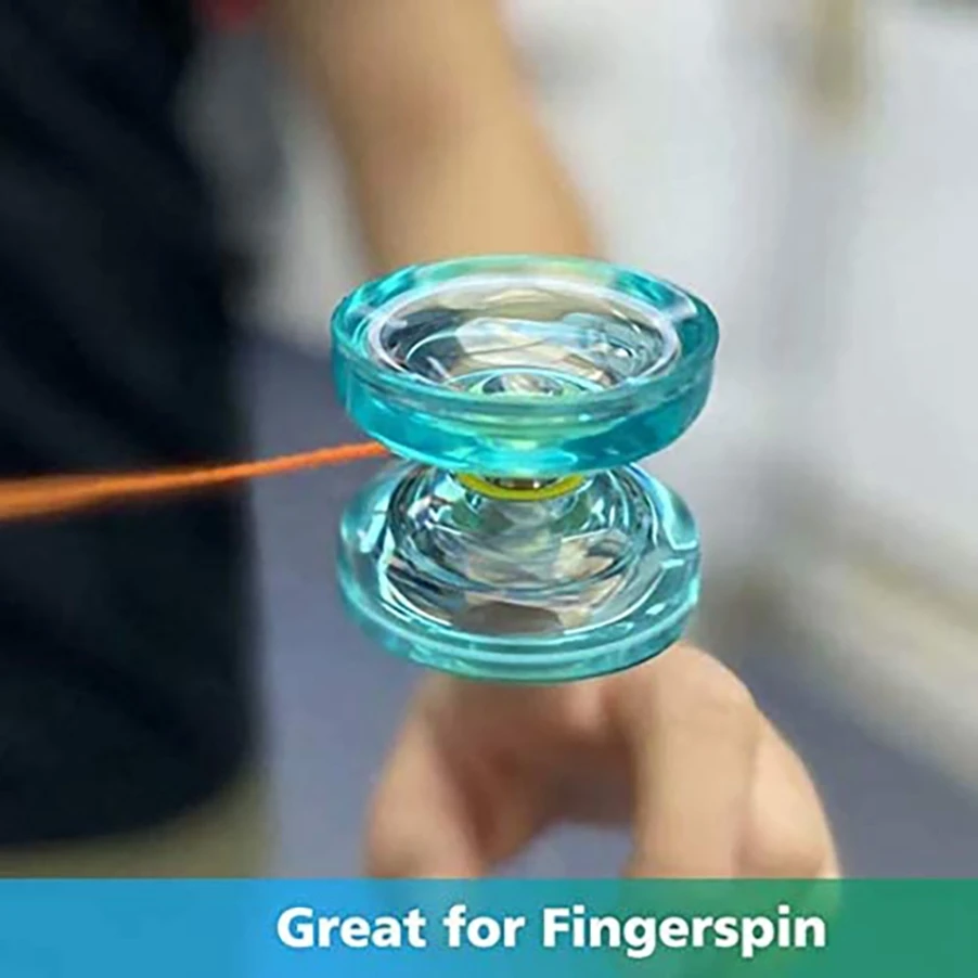 MAGICYOYO K2 Plus Crystal Responsive Yoyo Dual Purpose Yo-Yo with Replacement Unresponsive Bearing for Intermediate