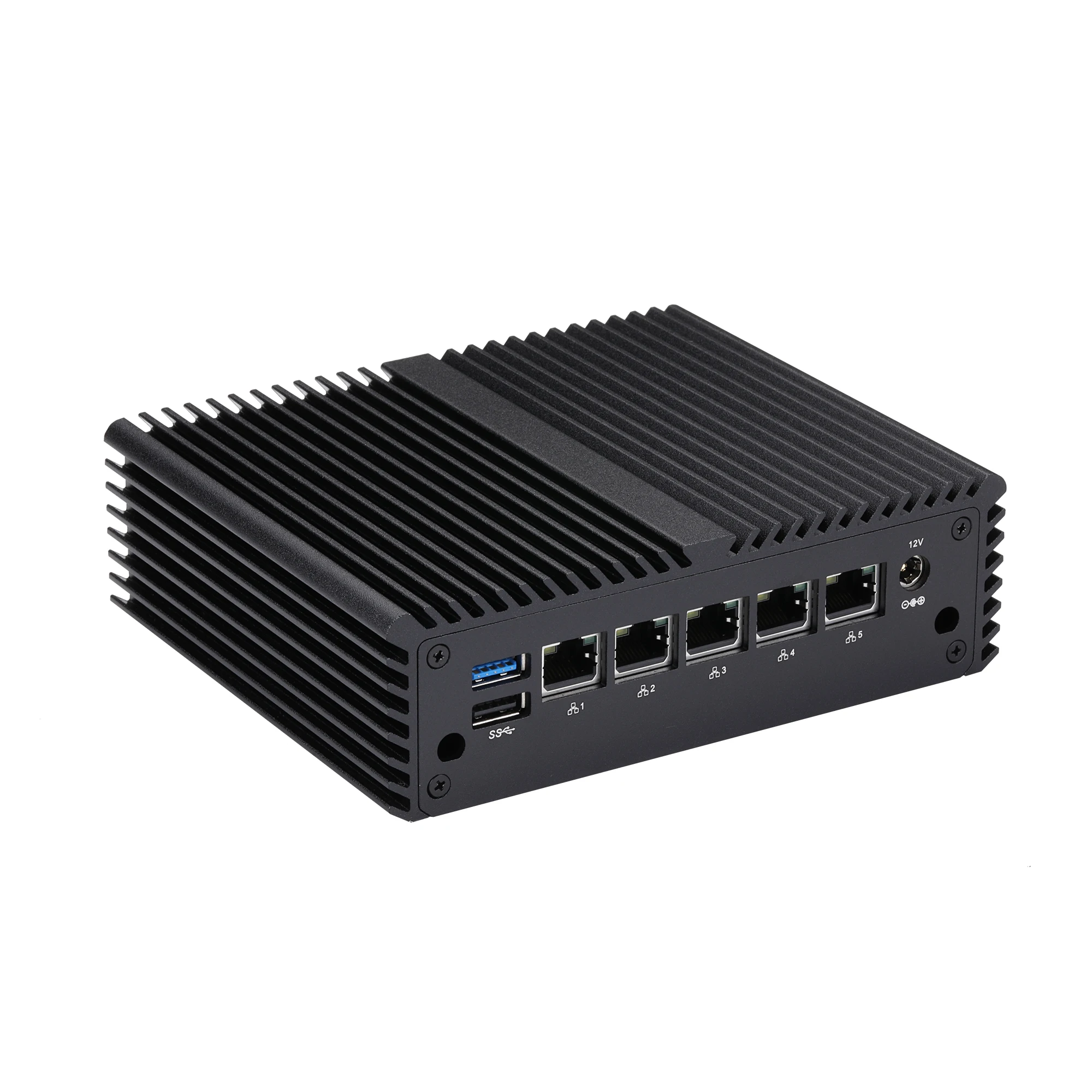 Qotom Q10821G5 J6412 Elkhart Lake Processor 3 Display Video Port 5 I226-V 2.5 Gigabit LAN Network Firewall Server Mini PC