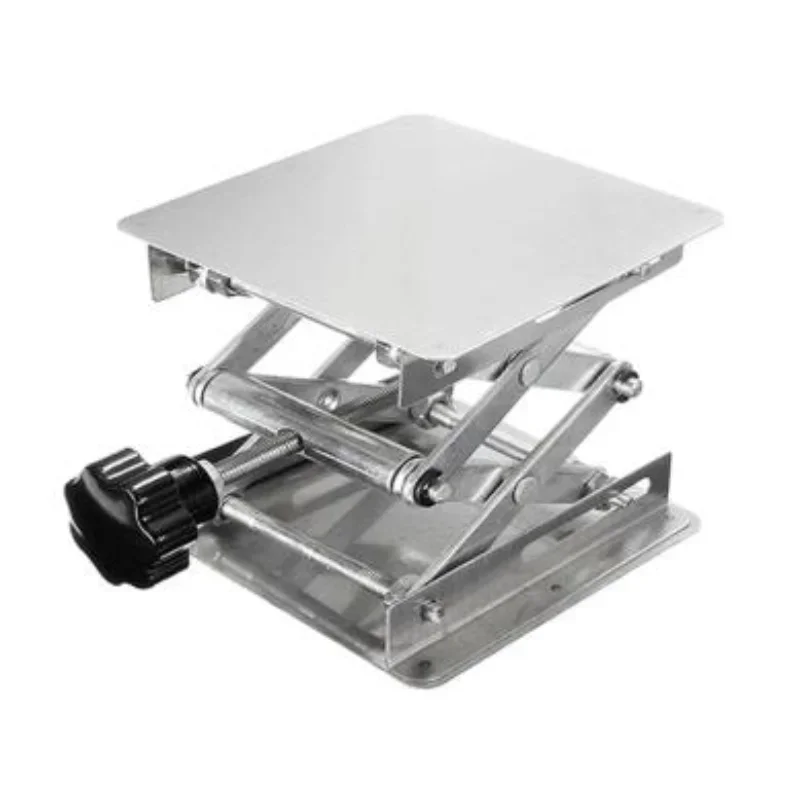 Aluminum Lifter Plate Table 200mm Woodworking Machinery Engraving Laboratory Lifting Stand Manual Lift Platform Carpentry Tools