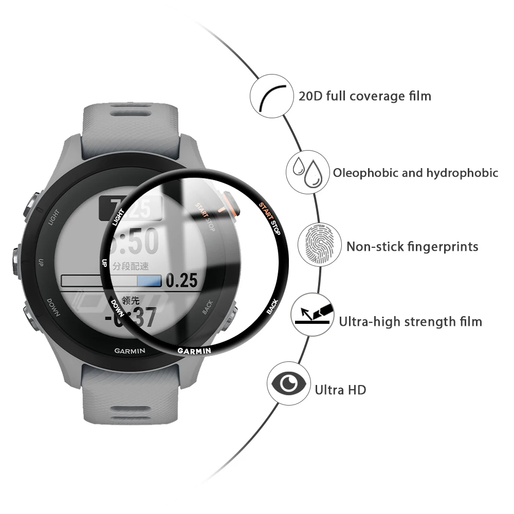 Vetro Temperato 9h Anti Graffi Brotect Pellicola Protettiva Vetro Compatibile Con Garmin Forerunner 910XT 3 Pez Pellicola Brotect AirGlass