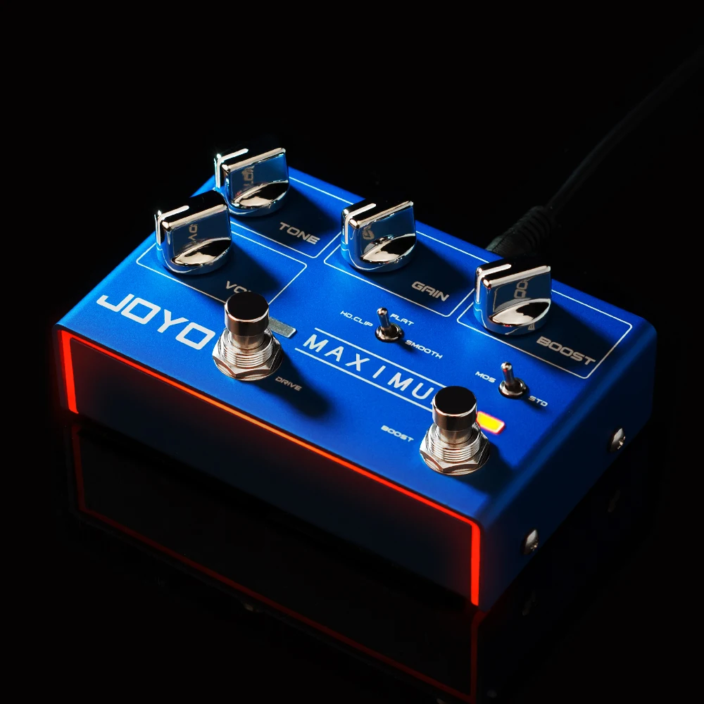 R-05 MAXIMUM Overdrive Guitar Pedal Clean Overdrive Tones Independent BOOST Cont