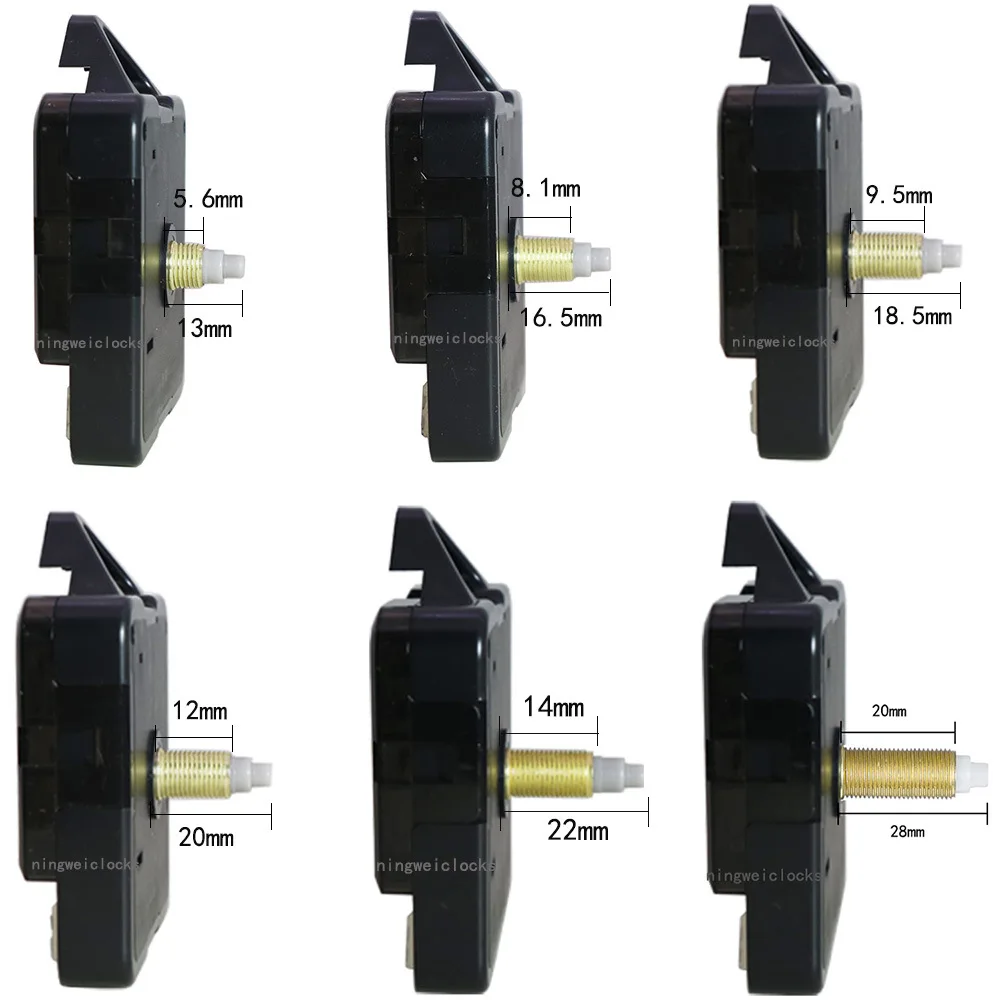 DIY Quartz Silent Wall Clock Mechanism Central Movement Kit for Machinery Watch Table Sweep Timepiece Clockwork Long Shaf 3