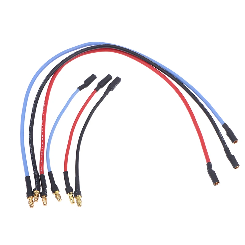 Câble Extension Moteur/ESC RC 10/25cm 16AWG Silicone Banane 3.5mm Lot 3