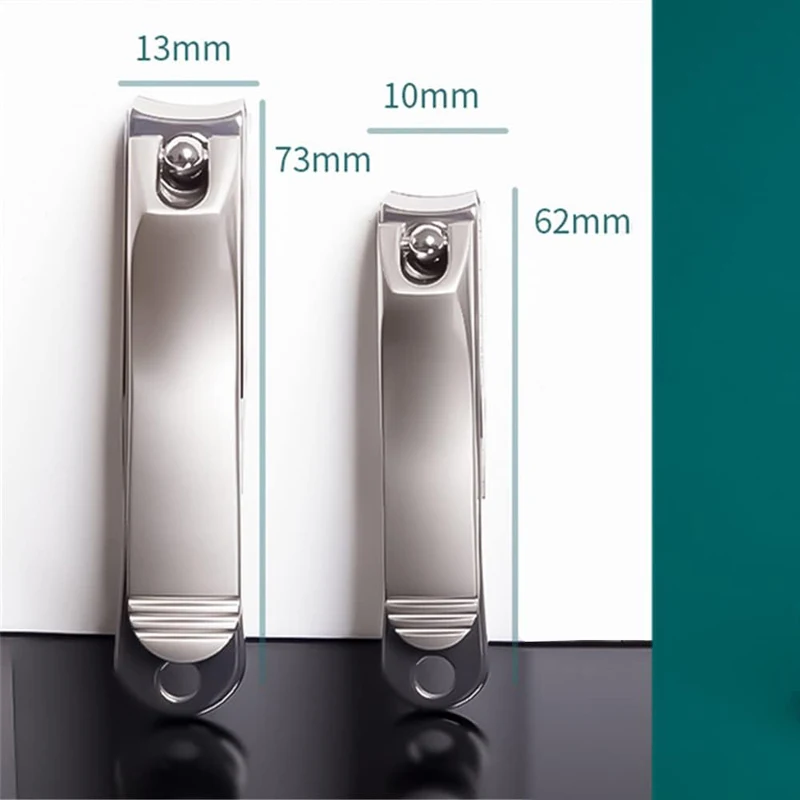 Nail Clippers Nail Scissors Set Manicure Nail Clipper Set Stainless Steel Anti Splash Fingernail Cutter Thick Hard Toenail Scissors Tools Two Sizes
