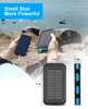 Waterproof Outdoor Solar Power Bank 38800mAh Dual USB Travel Outdoor Solar Mobile Phone Charger Solar Powerbanks For Camping 5