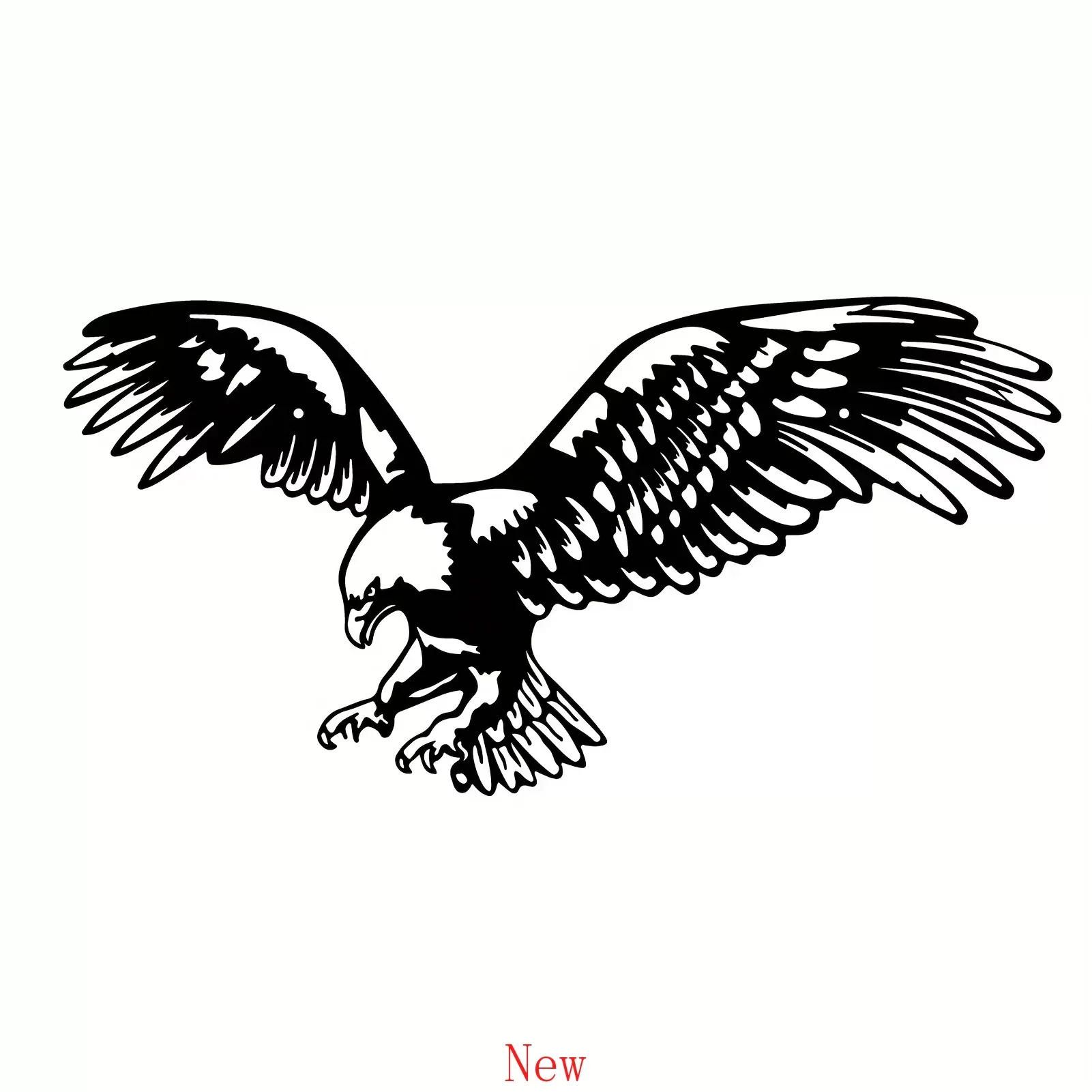 

Promotion Metal Bald Eagle Home Art Decor Bird Decoration Suitable for Living Room Courtyard Wall DecorHalloween Room Decor Goth