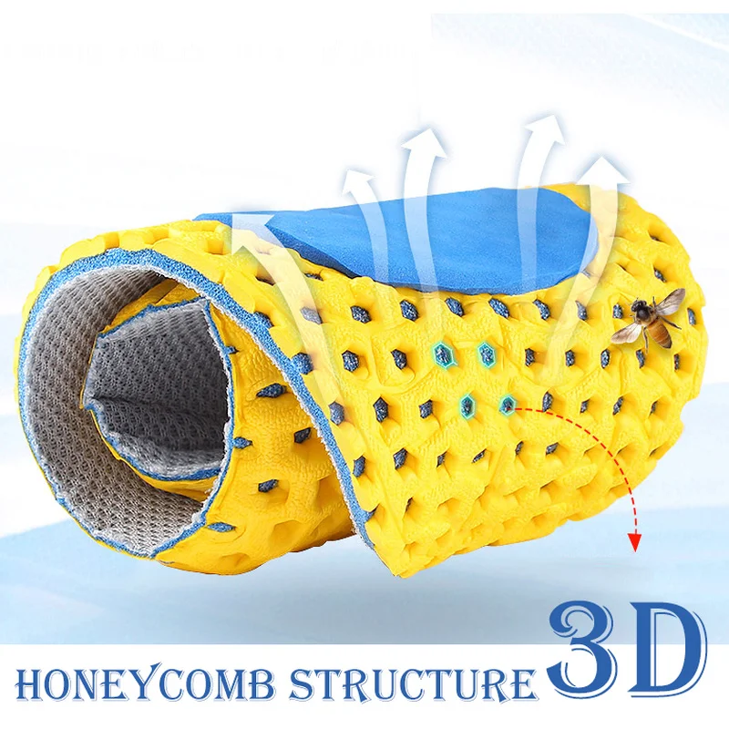 3D Honeycomb Insoles Orthopedic Memory Foam Sport Support Insert Feet Care Insoles Women Men Breathable Cushioned Running Insole orthopedic insoles shoe insoles