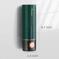 เครื่องจ่ายสบู่แบบไม่ต้องเจาะรู ใช้งานง่าย กดด้วยมือ ความจุ 450 มล. - แบบติดผนังด้วยกาว สำหรับเจลล้างมือ แชมพู และเจลอาบน้ำ 6