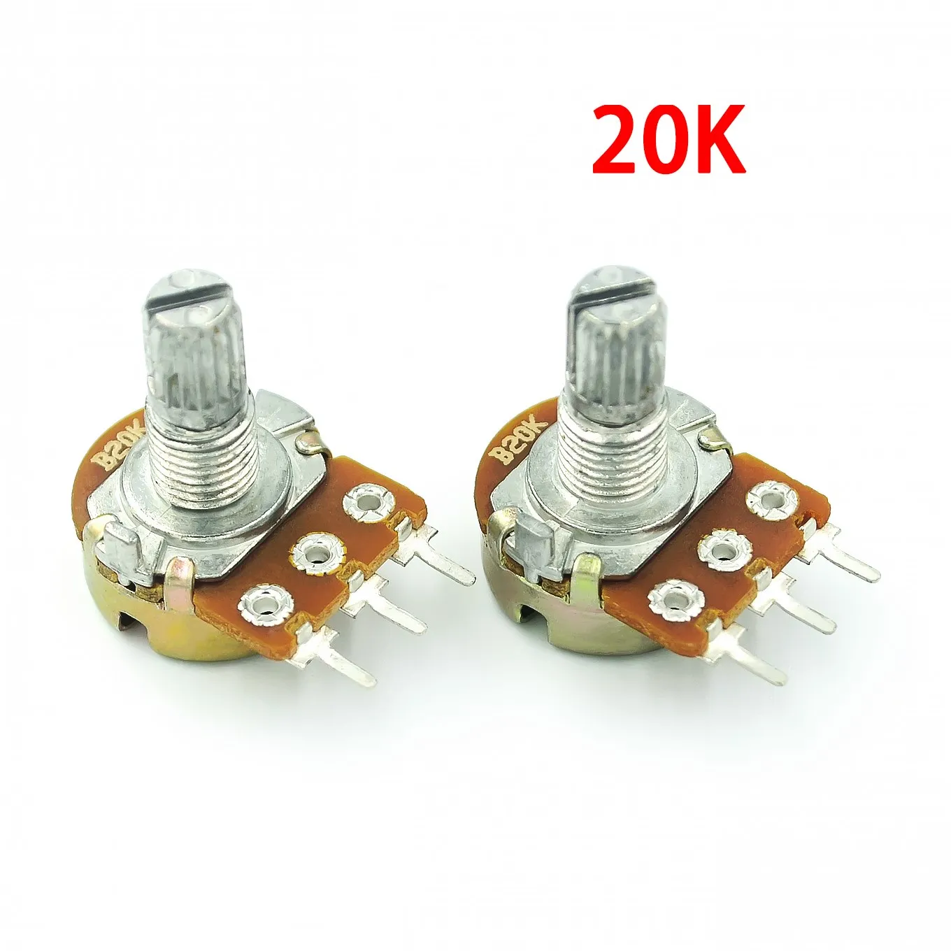 Potentiometer Kit Linear Potentiometer Adjustable Resistor Electronic Components 5pcs WH148 Linear Potentiometer 15mm Shaft Nuts Washers 3pin B1K-B1M