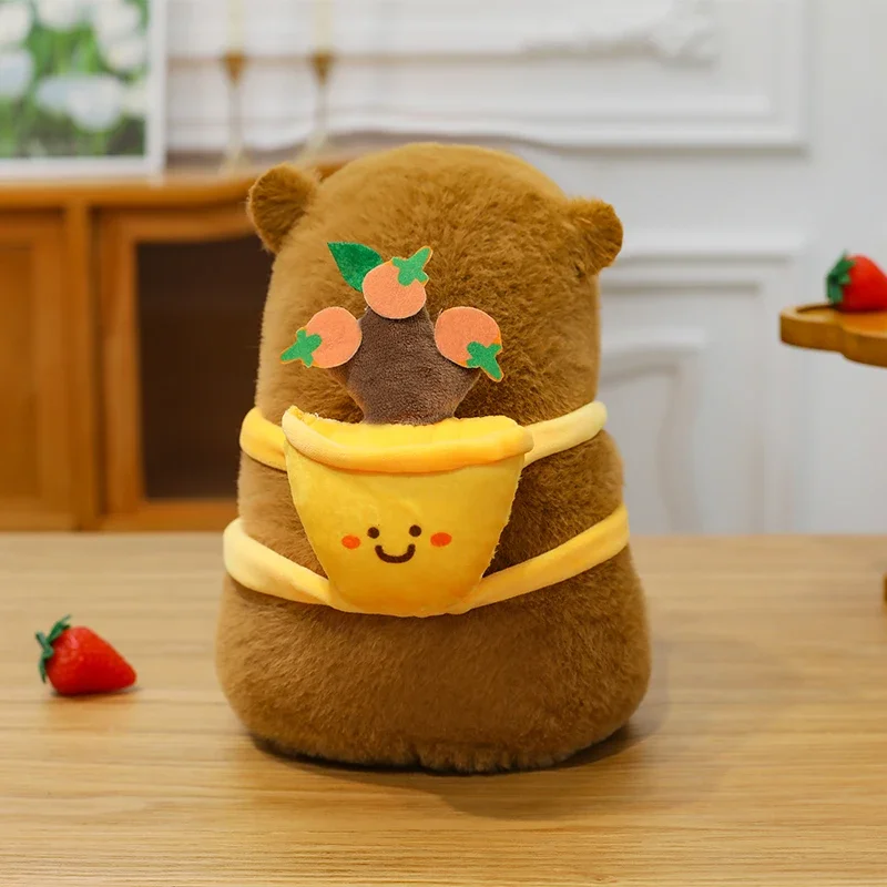Capybara Plush Toy - Soft, Fluffy Decorative Pillow