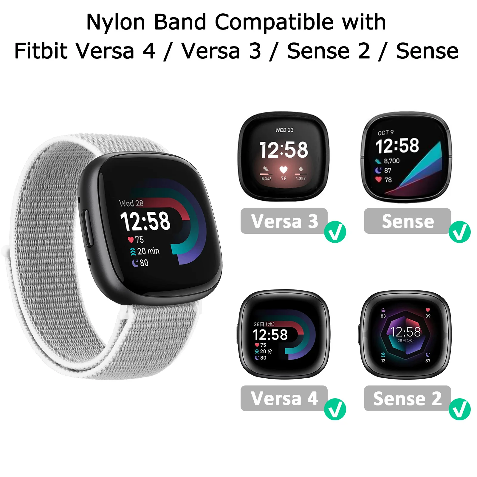 Nylon Sport Watch Band Replacement Strap