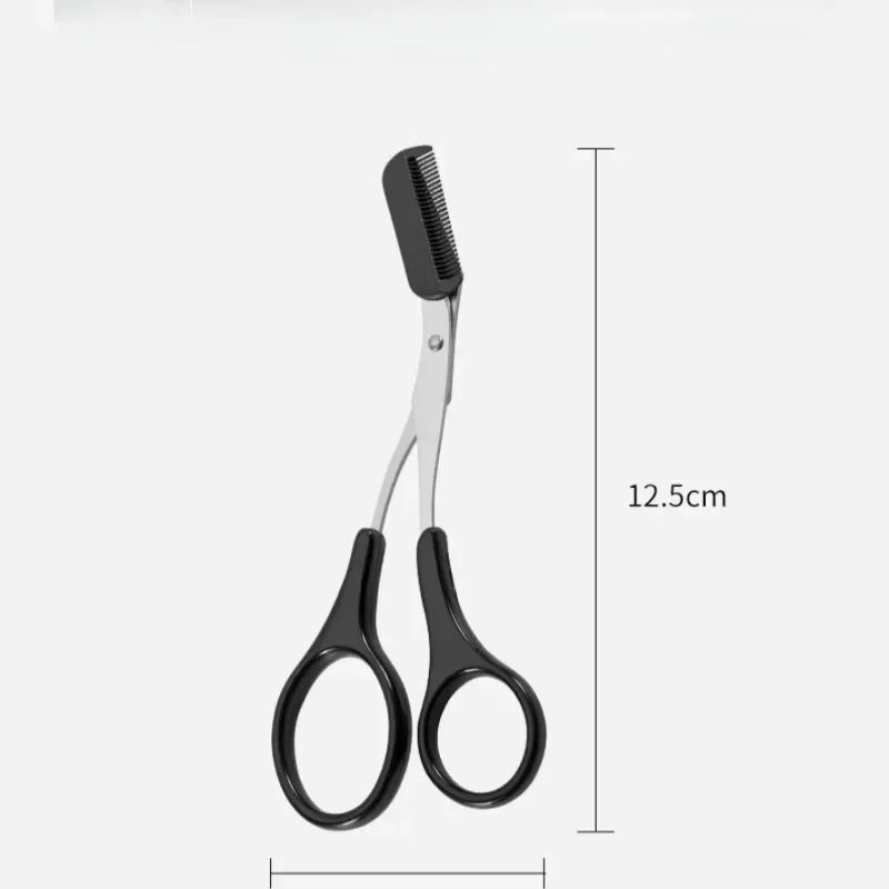 1Pc Safe Eyebrow Trimmer Scissors with Comb Makeup Tool eyebrow trimmer set,eyebrow scissors,eyebrow trimmer