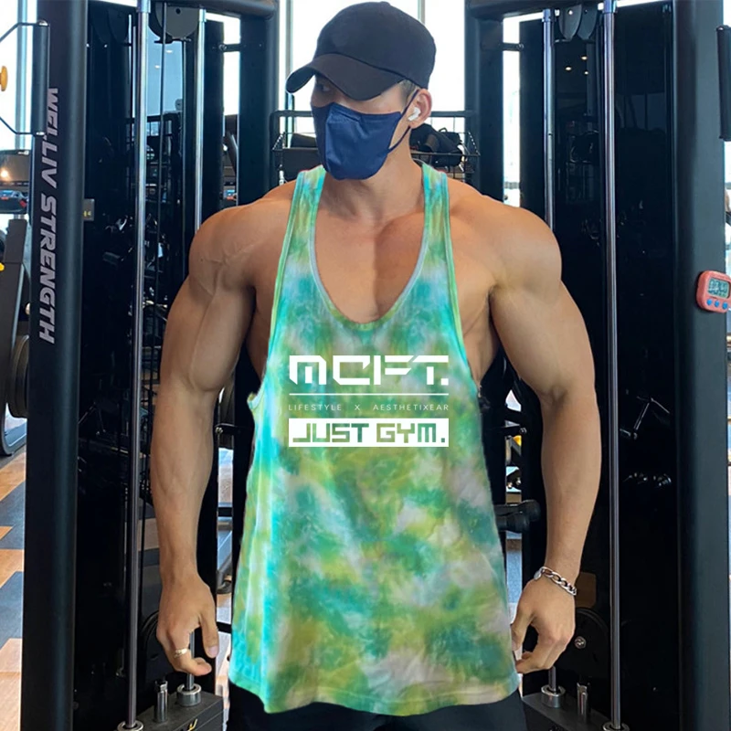 

2022 Summer Men Camouflage Print Clothing Tank Tops Mesh Breathable Sleeveless Fitness Vest Casual Bodybuilding Sportswear