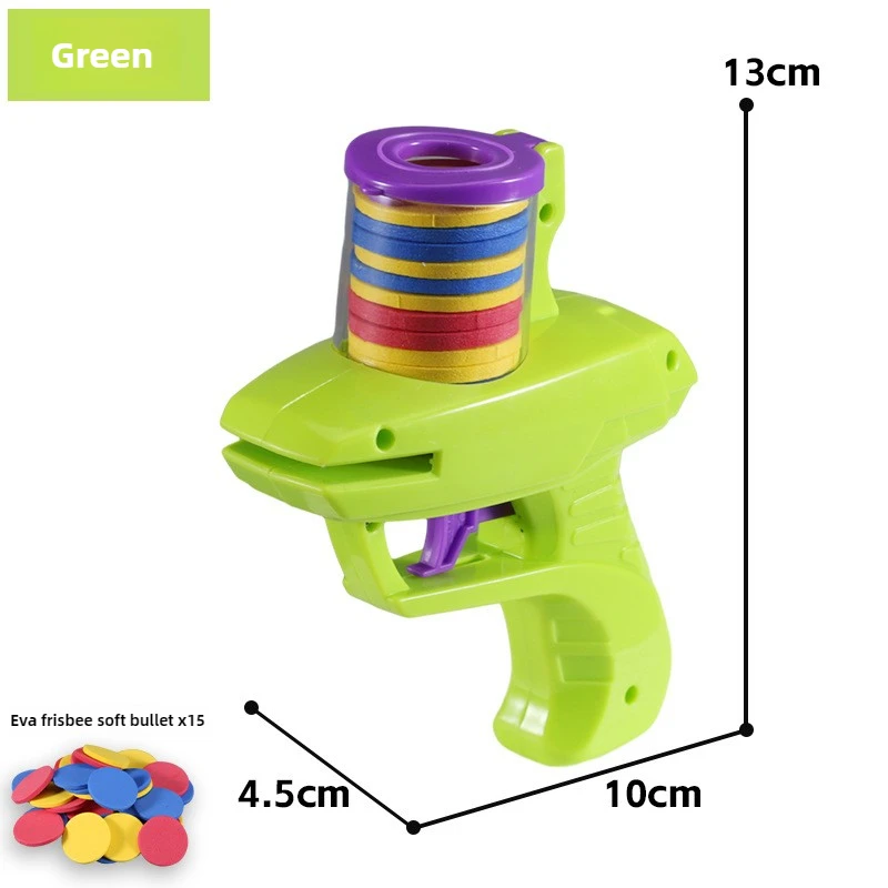 Giocattoli Lanciatore di Dischi Volanti, Pistola Giocattolo con Proiettili Morbidi in EVA, Mini Pistola Spara Dischi Volanti a Forma di Carota, Giocattolo Sportivo per Bambini per Giochi all'Aperto - immagine 3