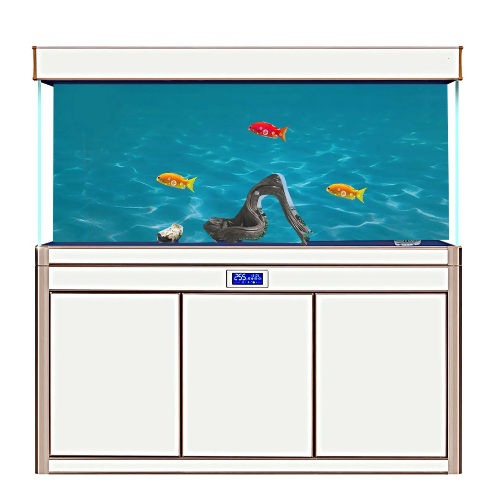 Fish Tank Background Sticker Fade Resistant Aquarium Poster For Glass Tank For Fish Tank Backdrop Aquarium Sticker