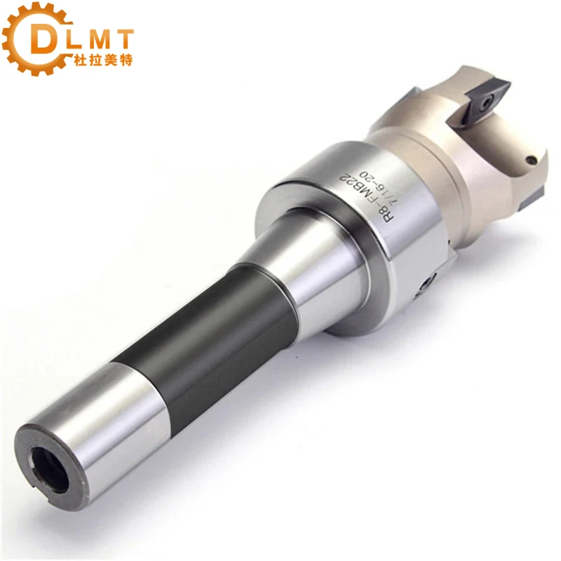 R8 FMB22 Straight Shank Arbor + BAP400R Face End Mill Cutter +10pcs APMT1604 Carbide Inserts +T spanner Wrench Turning Tool 1Set