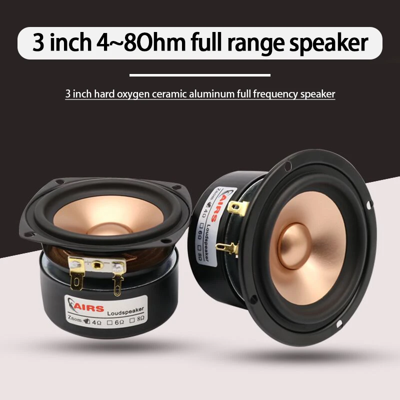 best portable speakers 20W 3 Inch Speaker 4~8 Ohm Full Frequency Speaker 1 Pcs Fever HIFI Metal Ceramic Aluminum Basin Home Audio Amplifier Speaker outdoor bluetooth speakers