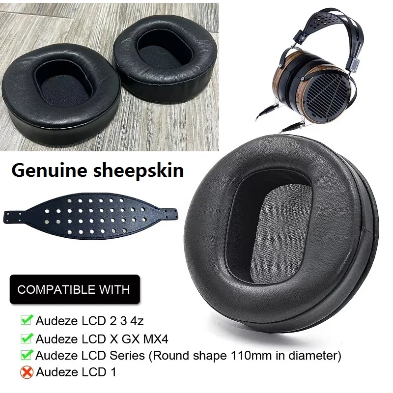 Genuine sheepskin leather Ear Pads For AUDEZE LCD-2/LCD-3/LCD-4