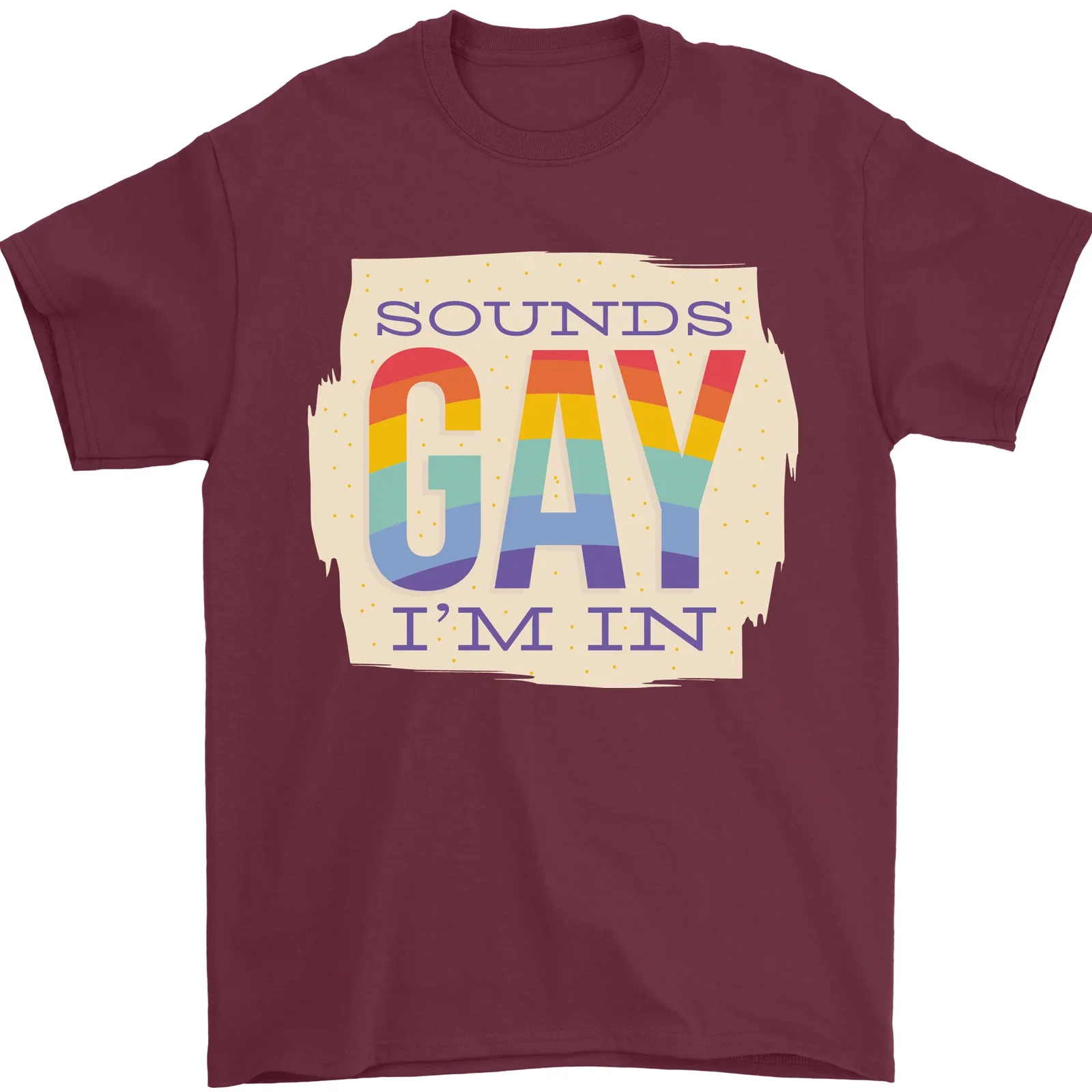 Suona Gay In Divertente Maglietta Lgbt Gay Pride 100% Cotone