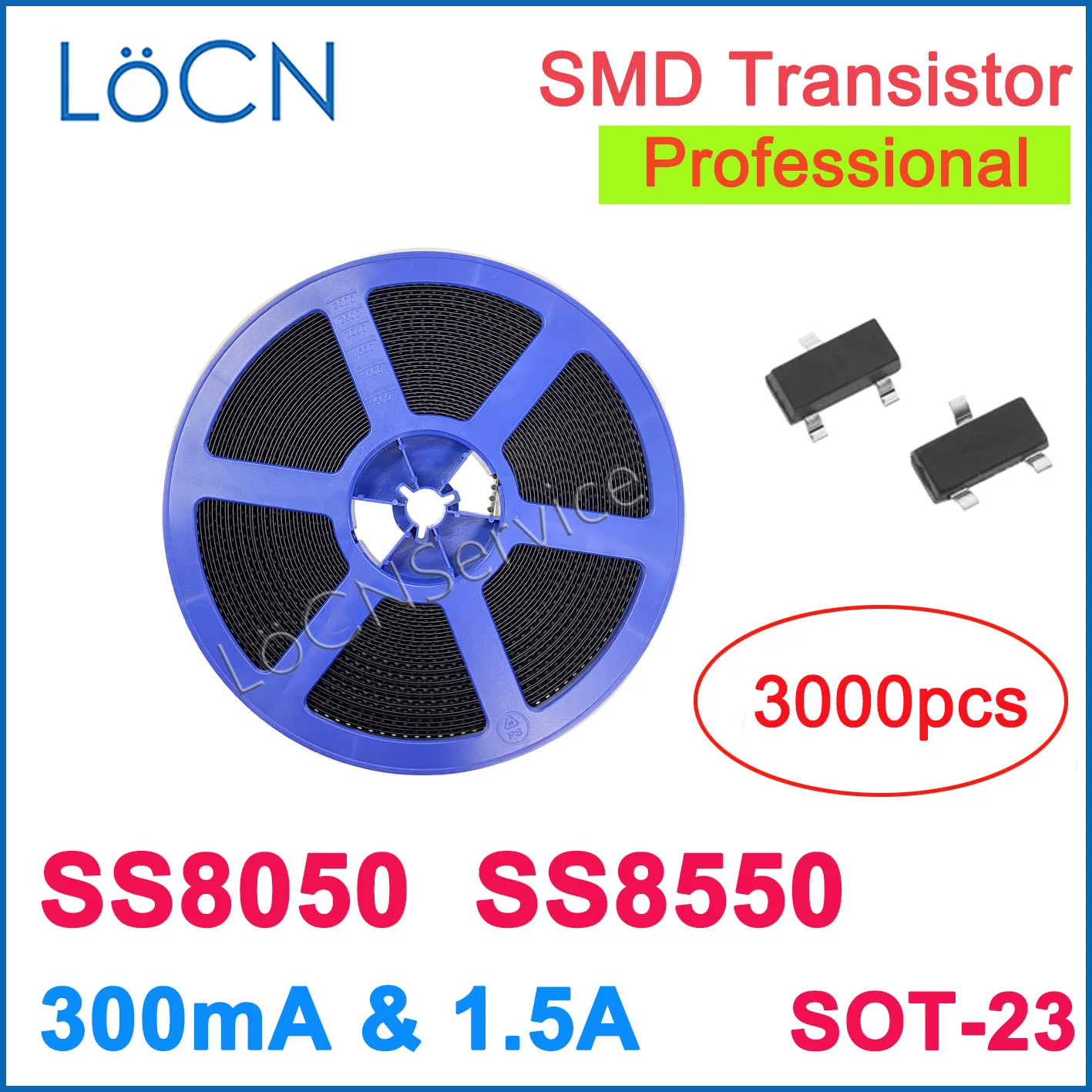 

ТРАНЗИСТОР LoCN SS8050 SS8550 SOT23 Y1 Y2, 3000 мА А мА, большой ток высокого качества SOT-23, шт.