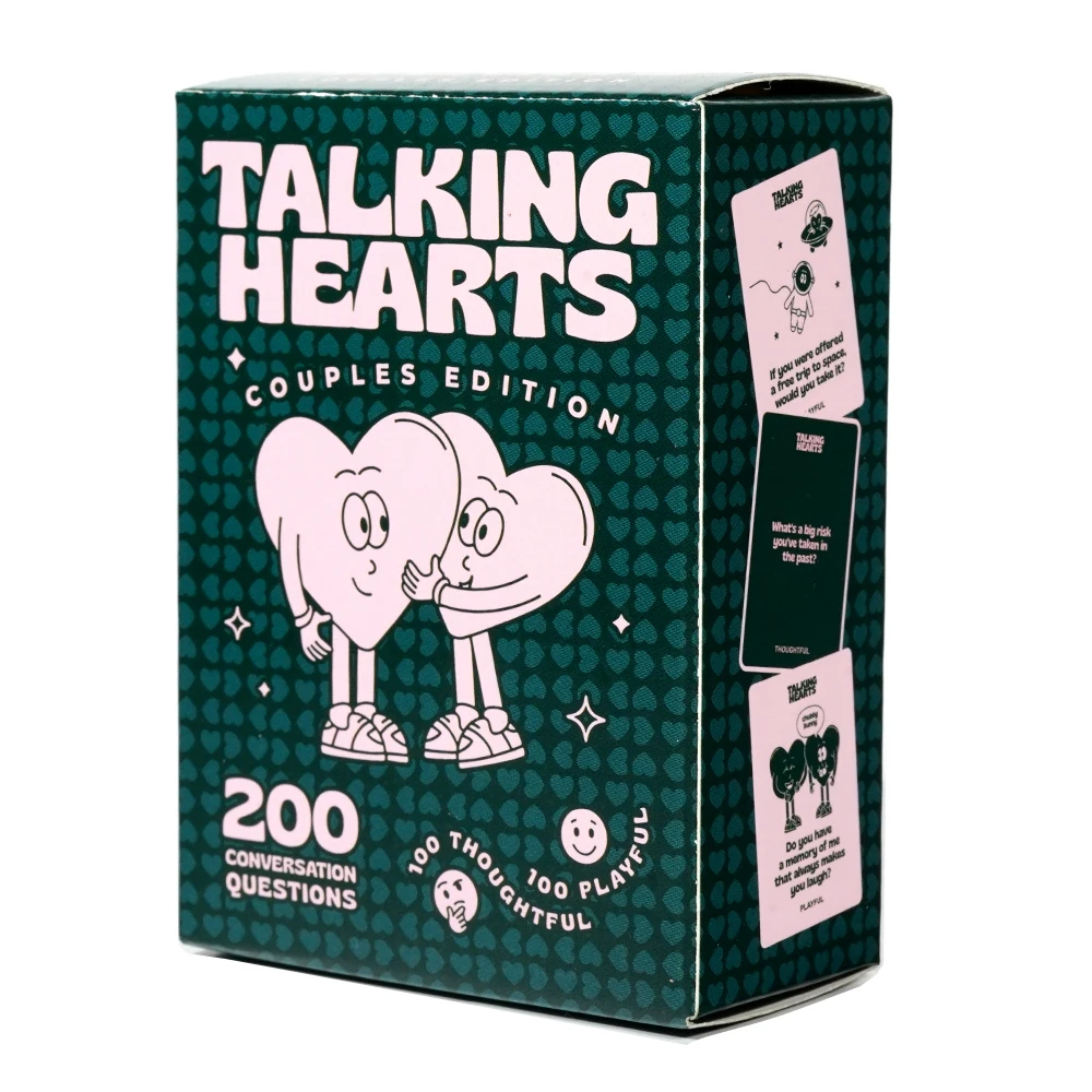 Talking Hearts Conversation Cards Couple Card Game Date Nights Travel Adventures Great Valentine's Gift Couples card games