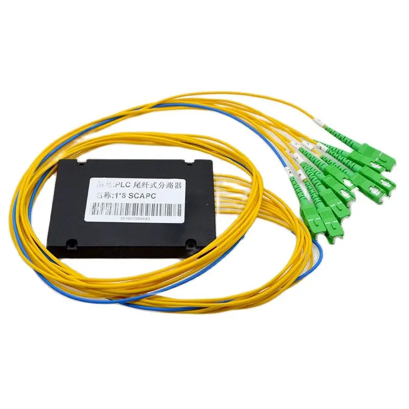 1pcs New SC/APC Pull Cone Fiber Optic Splitter 1* 8 PLC Box 1260~1650nm Optic Fiber Splitter  Special Sales