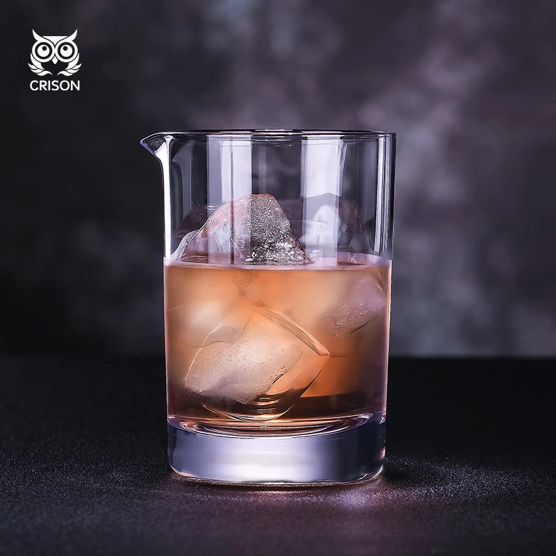 CRISON Crystal glass cocktail shaker whiskey glass professional bar