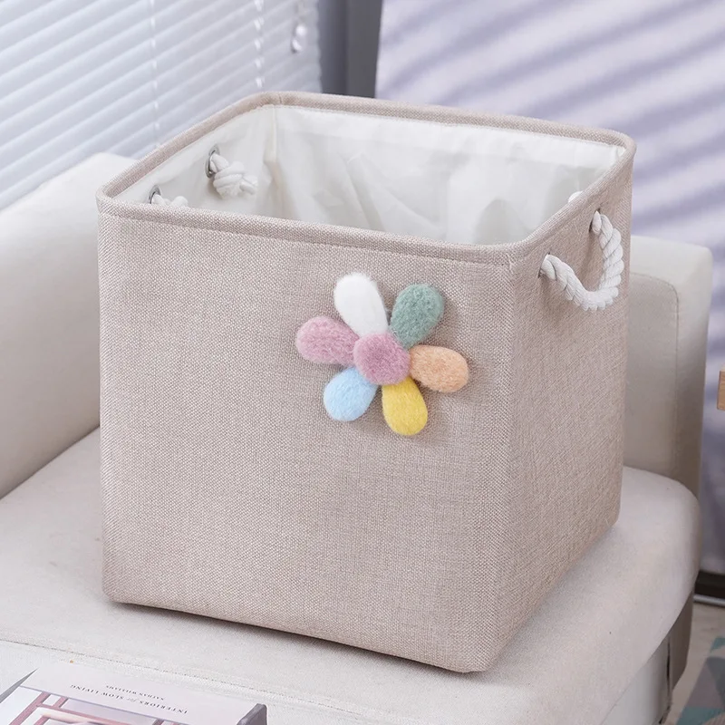 Portable fabric clothing storage box toy storage dust-proof clothing organization storage box finishing box 3