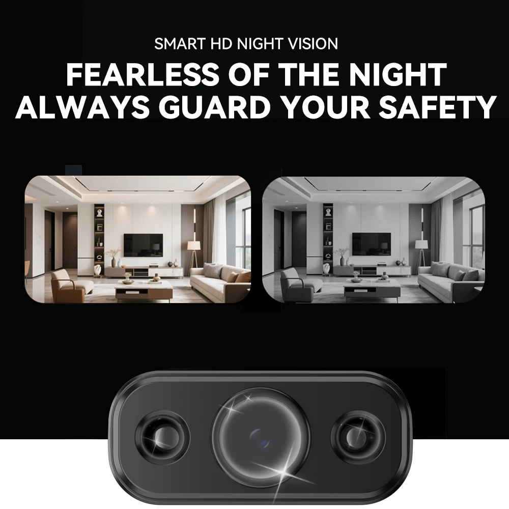 New Mini Indoor 5MP WIFI Security Camera Human Tracking IP Remote Monitoring for Pet/Baby Cam Built-in Battery IR Night Vision 4