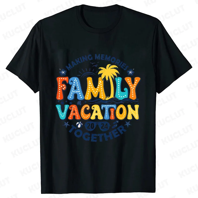 Family Vacation Matching Shirts Making Memories Family Vacation 2024 Together Family Tshirt Travel Clothing Summer Vacation Tee 4