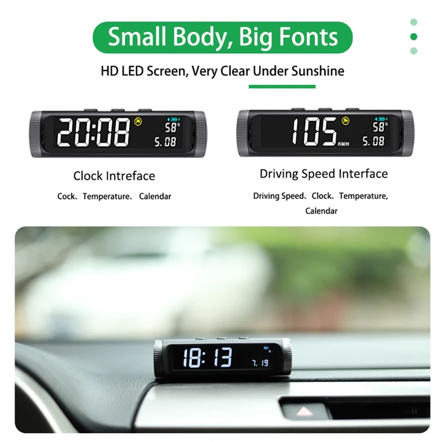 Car Wireless HUD Head Up Display Digital GPS Speedometer 15 Hours