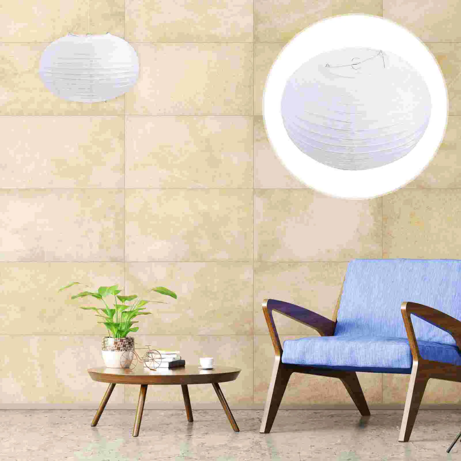 

Lampshade White Chinese Lanterns Pendant Light Shade Lamp Shade Ornament Origami Paper Lampshade