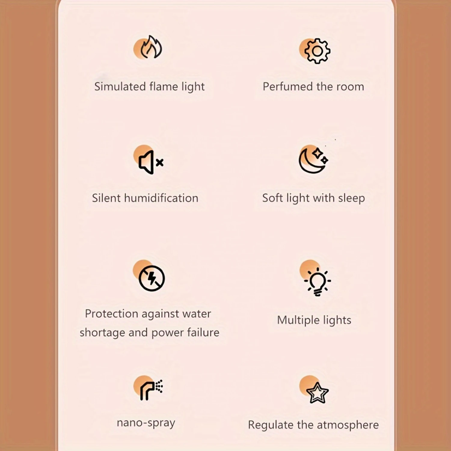 1pc High-capacity Flame Humidifier With Color LED Night Light, Room Humidifier Atmosphere Color Small Night Light, For Homes, Be