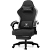 Gaming Chair, Computer Office Chair with Pocket Spring Cushion, Linkage Armrests and Footrest, High Back Ergonomic 1
