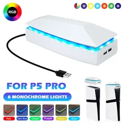 Enhanced Cooling Fan with RGB LED Lights and Dust - Proof Design (For PS5 Pro)