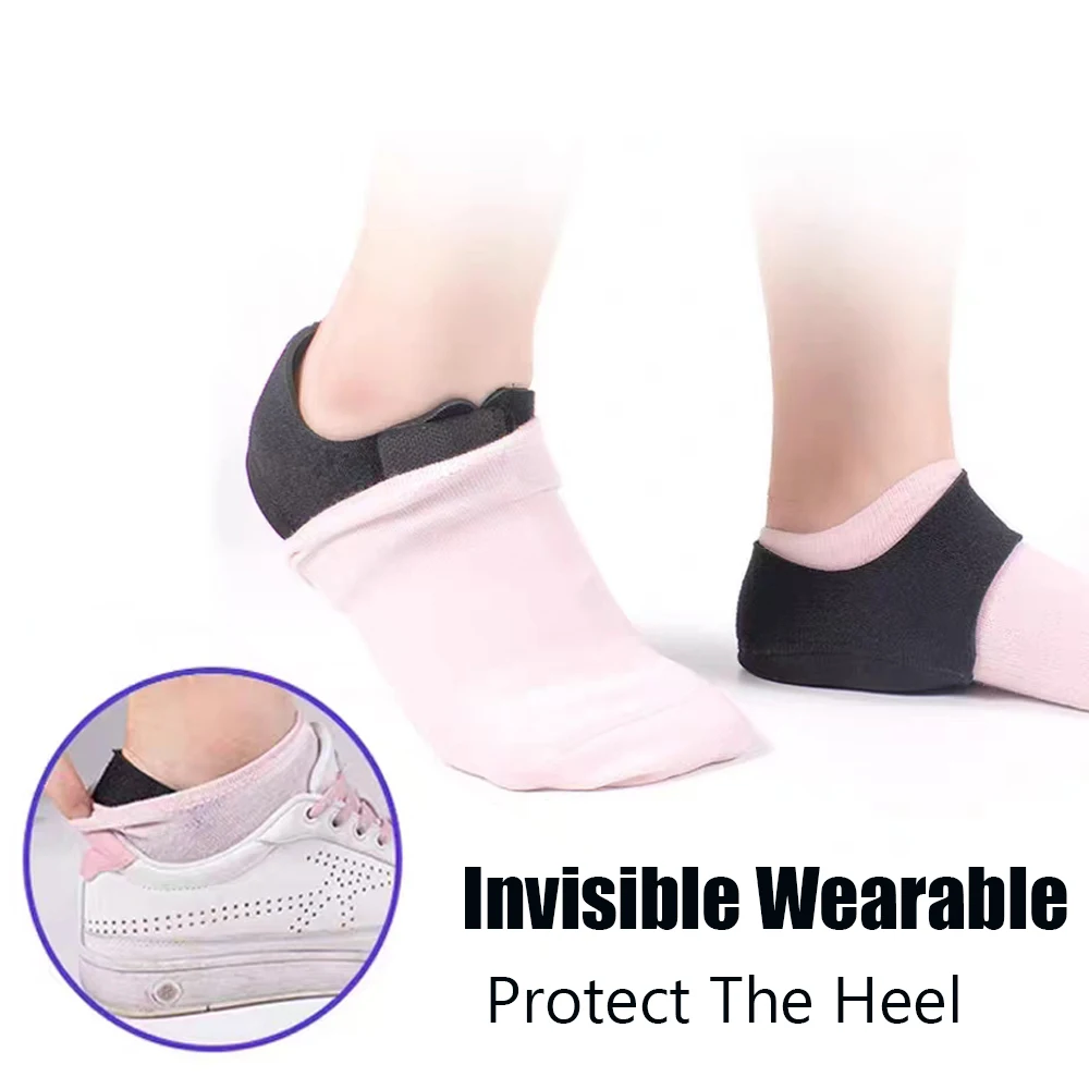 Plantar Fasciitis Heel Socks Anti-Crack Elastic Cloth For Achilles Tendonitis Calluses Spurs Cracked Feet Pain Relief Heel Pads heel socks