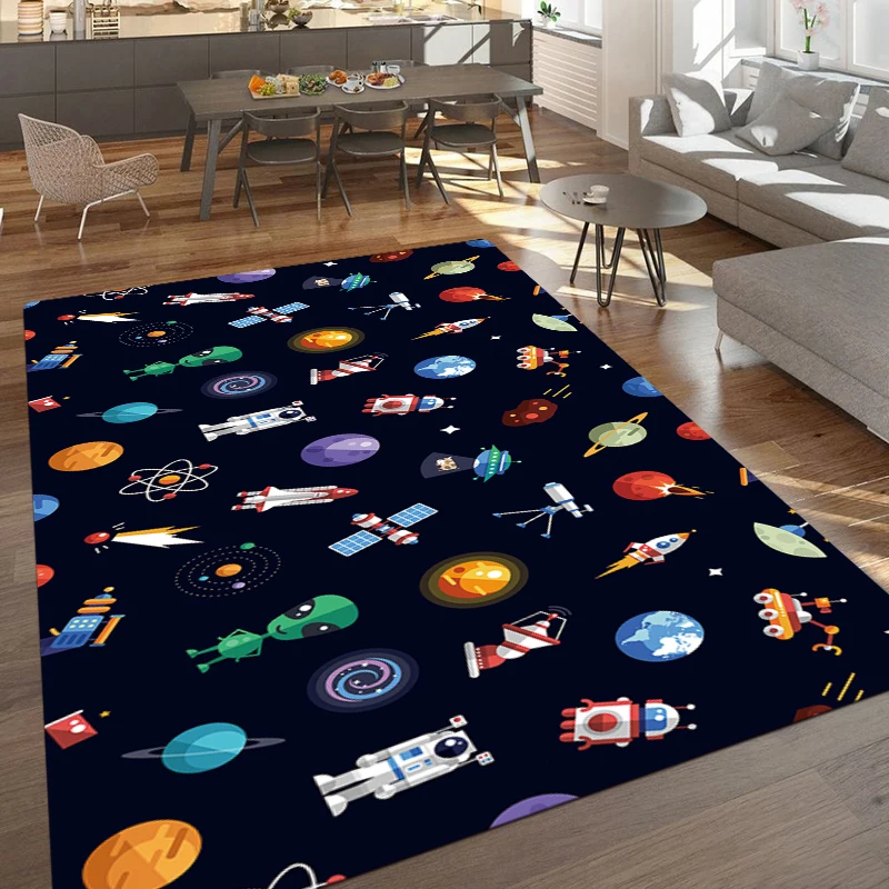 

Vast Universe Planet Space Style I Printed Rectangle Carpet Rug For Bedroom Living Room Soft Fluffy Rug Nonslip Mat Home Decor